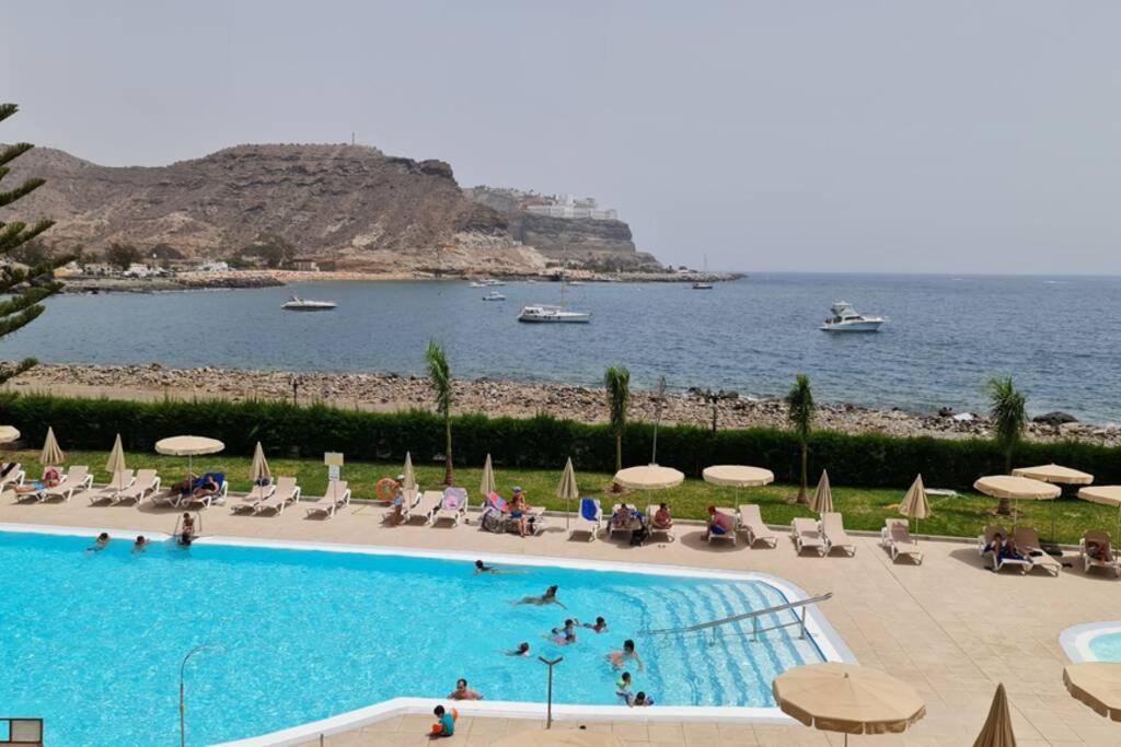 Oceanfront Deluxe-45M,Heated Pools,2Aircondition, 2Tv-65",Dishwasher,600Mb,Lift,Amadores View ! Playa Del Cura  Buitenkant foto