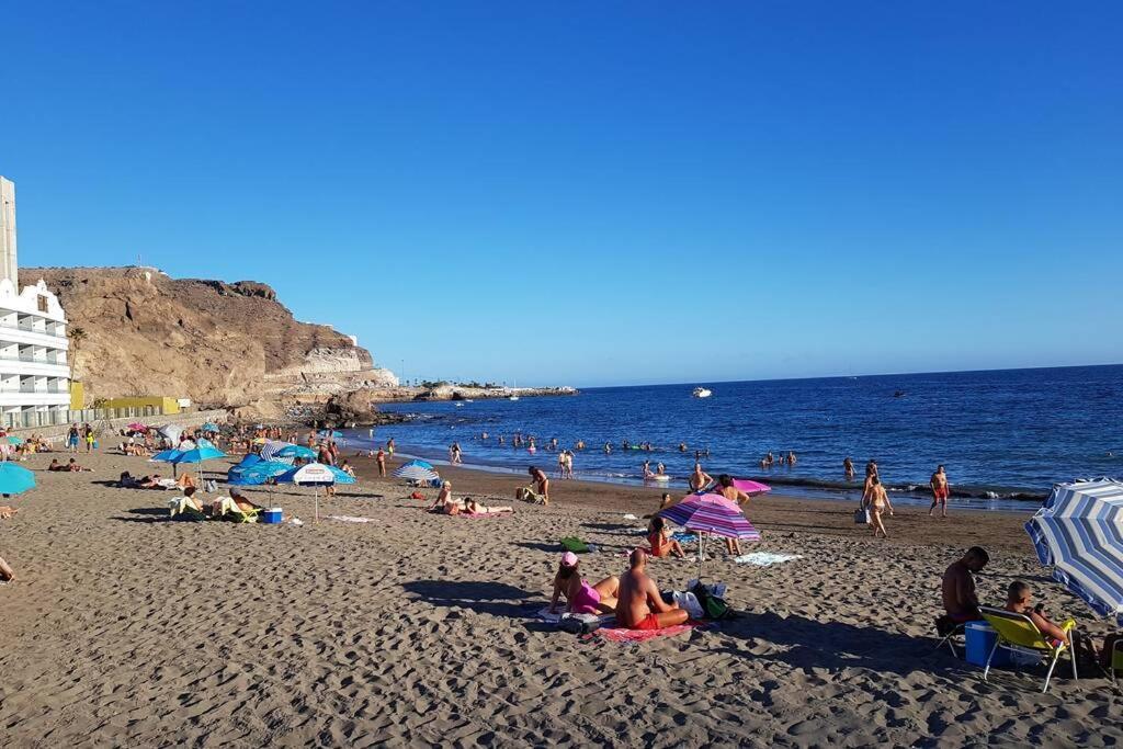 Oceanfront Deluxe-45M,Heated Pools,2Aircondition, 2Tv-65",Dishwasher,600Mb,Lift,Amadores View ! Playa Del Cura  Buitenkant foto
