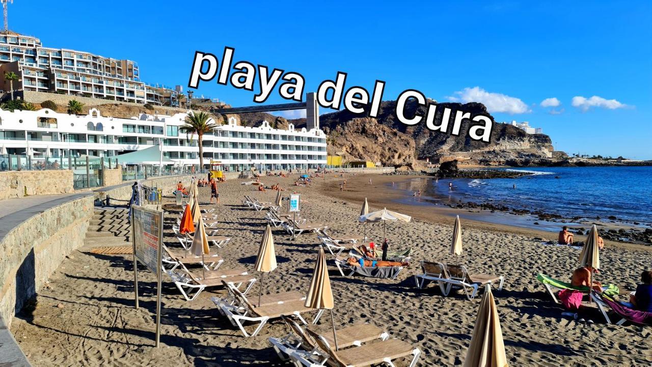 Oceanfront Deluxe-45M,Heated Pools,2Aircondition, 2Tv-65",Dishwasher,600Mb,Lift,Amadores View ! Playa Del Cura  Buitenkant foto