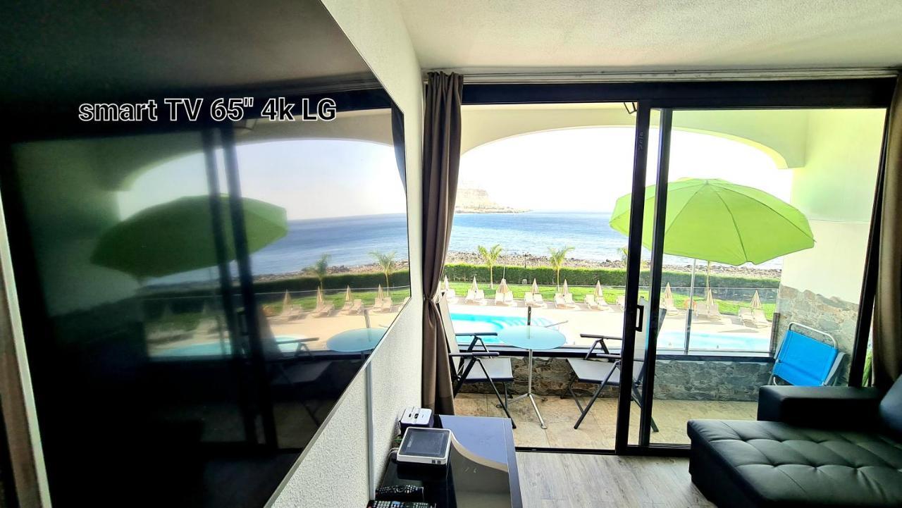 Oceanfront Deluxe-45M,Heated Pools,2Aircondition, 2Tv-65",Dishwasher,600Mb,Lift,Amadores View ! Playa Del Cura  Buitenkant foto