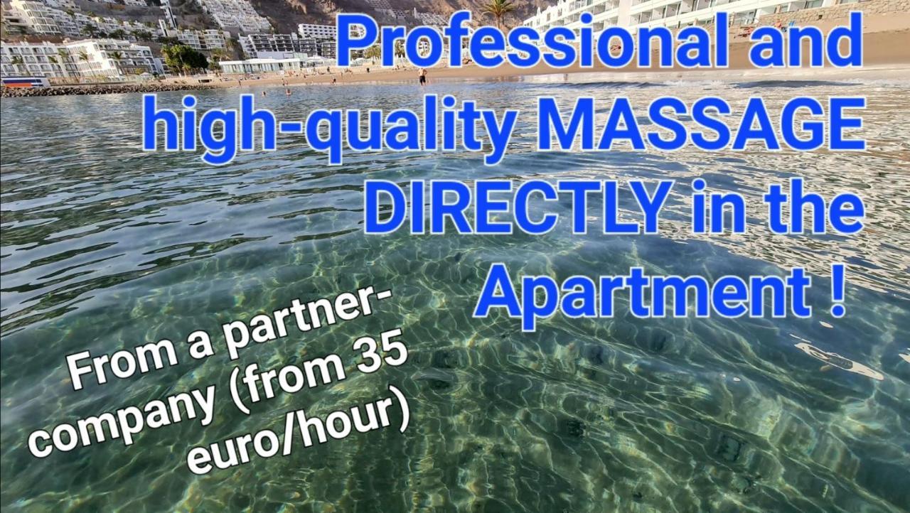 Oceanfront Deluxe-45M,Heated Pools,2Aircondition, 2Tv-65",Dishwasher,600Mb,Lift,Amadores View ! Playa Del Cura  Buitenkant foto