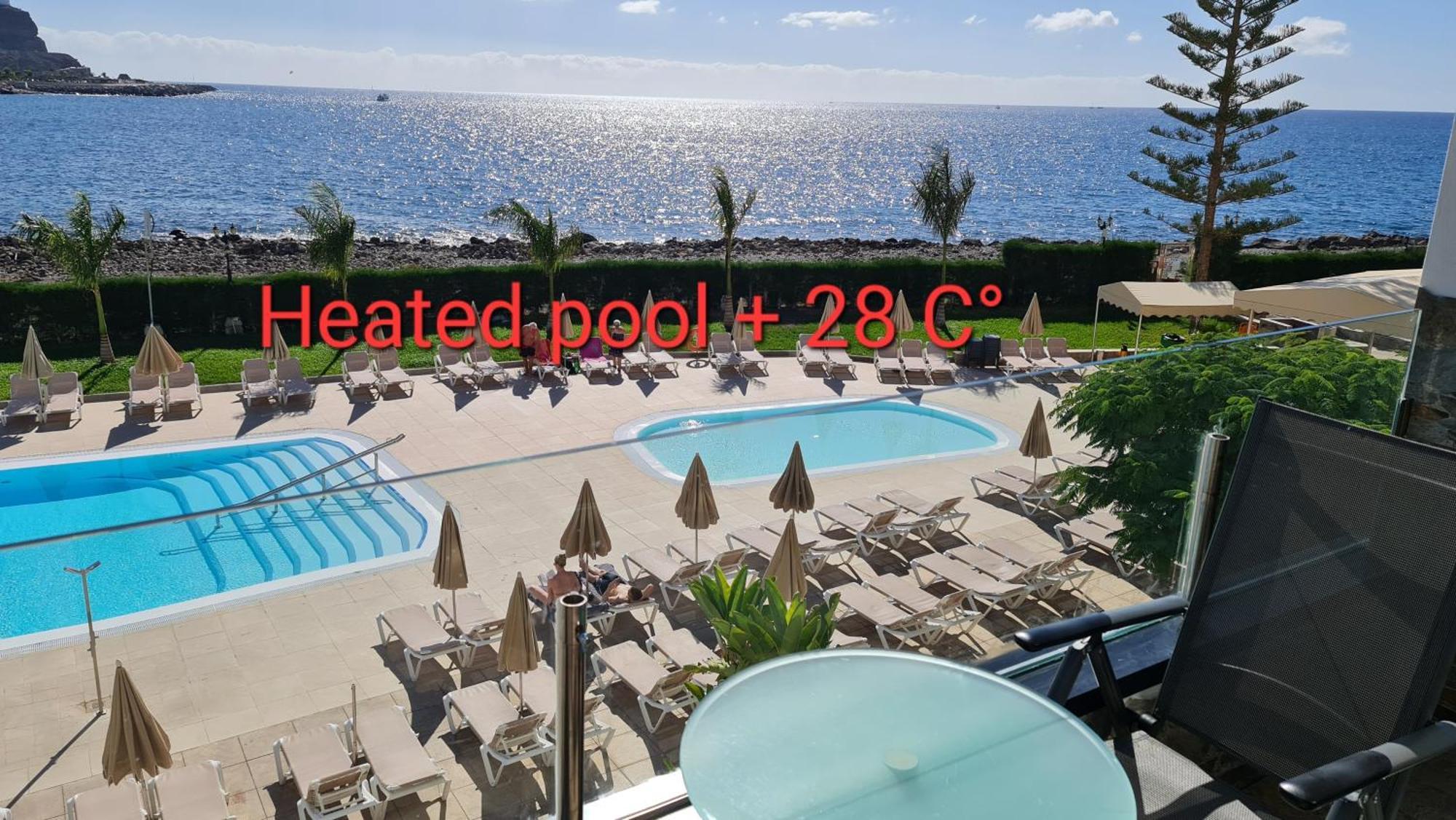 Oceanfront Deluxe-45M,Heated Pools,2Aircondition, 2Tv-65",Dishwasher,600Mb,Lift,Amadores View ! Playa Del Cura  Buitenkant foto